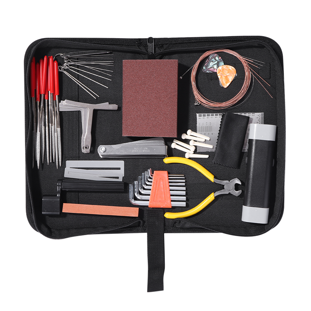 

49pcs Professional Guitar Cleaning Repair Tool Kit Guitar Setup Maintenance, 501 Original