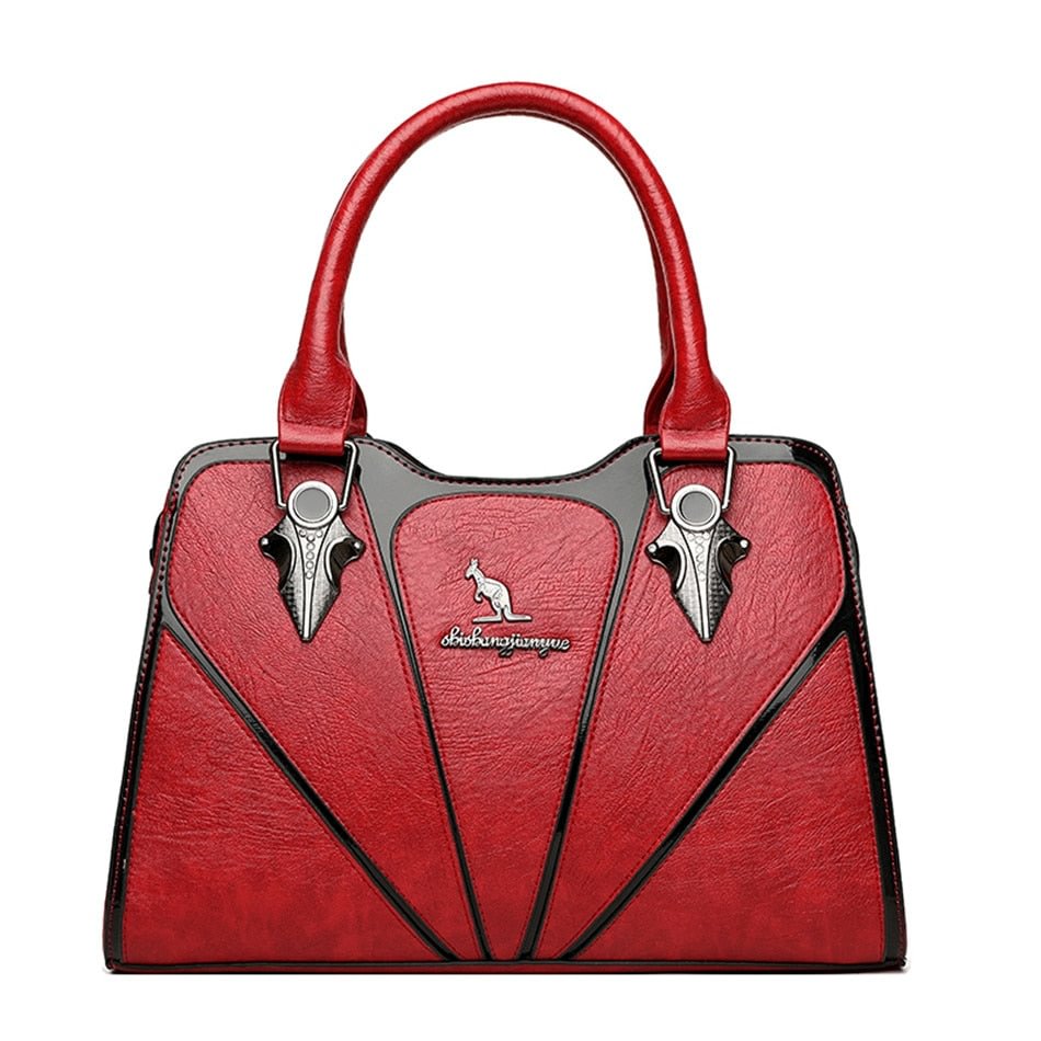 Luxury High Quality Leather Handbags Shoulder Crossbody Bag for Women Fashion Messenger Bag Large Capacity Top-Handle Sac A Main