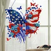 Independence Day Butterfly 2D Flat DIY Diamond Art Pendant Wall Door Decoration