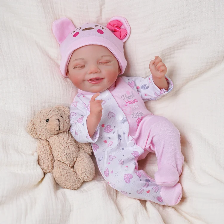 Babeside Olivia 12" Realistic Infant Truly Reborn Baby Doll Pink Angel of Love Girl