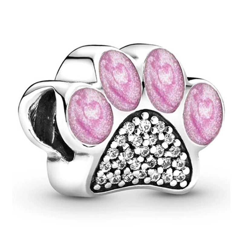 20 Pieces Zinc Alloy Starfish Paw Print Heart Shape Pendant Jewelry Accessories