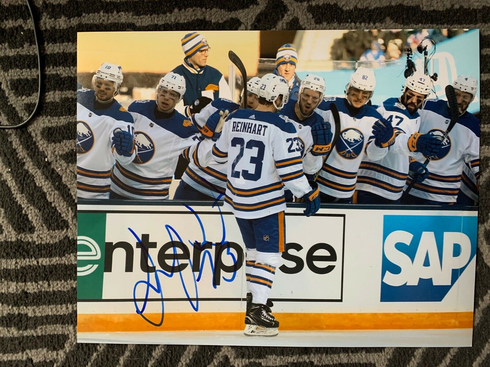 Buffalo Sabres Sam Reinhart Signed Autographed 11x14 Photo Poster painting COA #3