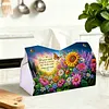DIY PULeather Diamond Painting Tissue Box for Adults Beginners Large Size Diamond Art Paper Storage Holder for Living Room Bathroom Table Decor