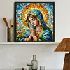 Diamond Painting-DIY Full Round Drill Stained Glass Art Madonna