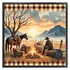 Sunset Scenery-11CT Stamped Cross Stitch 40*40cm/15.75*15.75in tapestrymarket