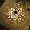 Solar Mandalas Lights Outdoor Waterproof Outdoor Solar Lights for House Back Porch Decor Warm White for Garden Post Patio Backyard Yard Decor