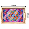 Diamond Painting Wooden Trays With Handle - Mandala