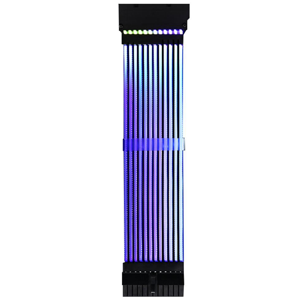 

Neon RGB PSU Line PC Case Motherboard 24Pin Power Extension Adapter Cable, 501 Original