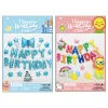 Kids Color Themed Birthday Party Aluminum Film Latex Cartoon Balloons Wall Decorations Party Supplies