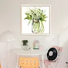 Lily of the Valley Full Stamped Cross Stitch 18CT 2-Strand 25x25cm