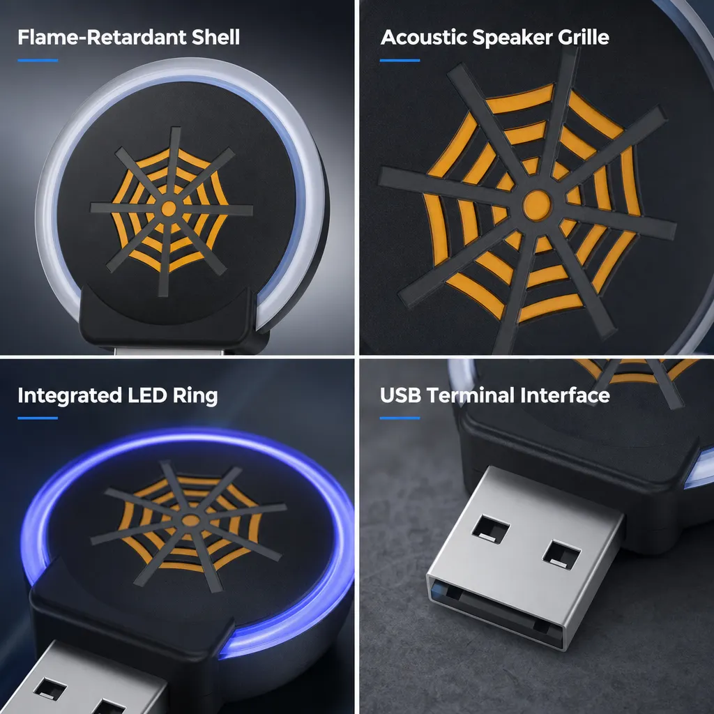 Flame retardant ABS shell
