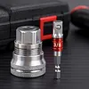 Universal Sleeve Adaptive Socket Wrench Set Wear Resist Multi-Purpose Socket Wrench Tool Multifunctional Self-Adjusting Ratchet Adapter for 3/8 Inch Drive Ratchet Torque Wrenches