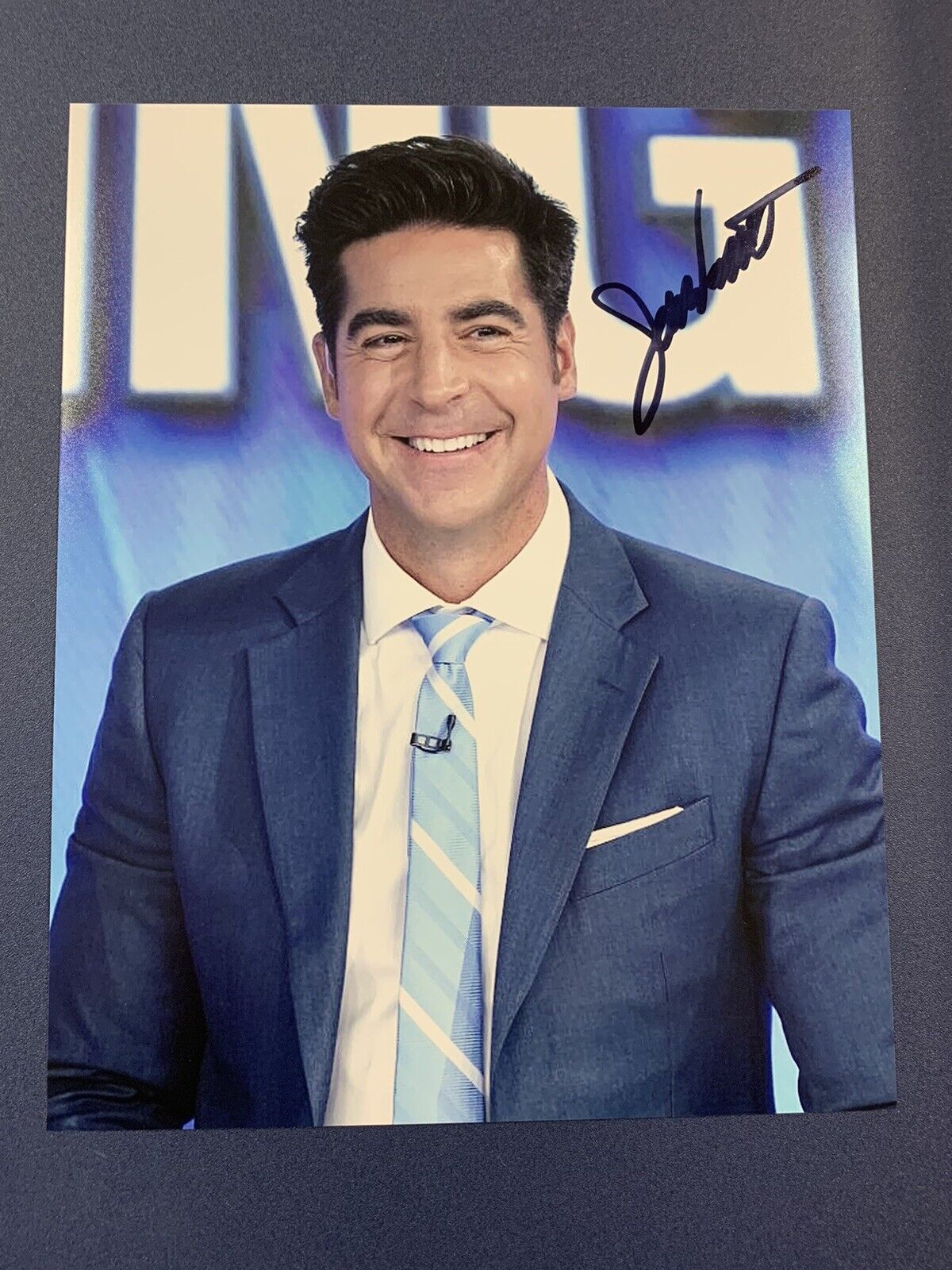 JESSE WATTERS SIGNED 8x10 Photo Poster painting FOX NEWS POLITICAL COMMENTATOR AUTOGRAPH TV COA