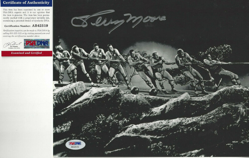 Mighty Joe Young Terry Moore  autographed 8x10 Photo Poster painting Bonus of signing  PSA DNA *