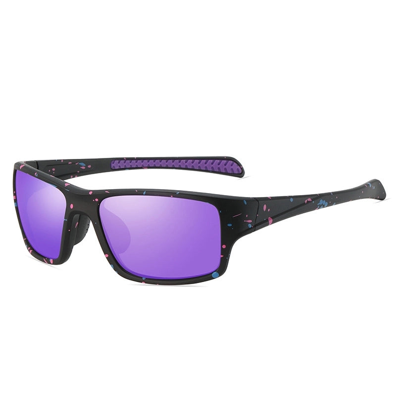 Original Design Solid Color Tac Square Full Frame Sports Sunglasses