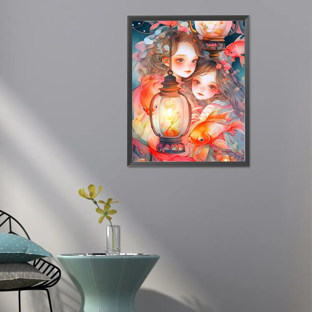 Full Round Diamond Painting 40*50cm - Girl