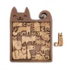 Super Difficult Puzzle: Cute Cat Alien Shaped Brain-Teasing Puzzle
