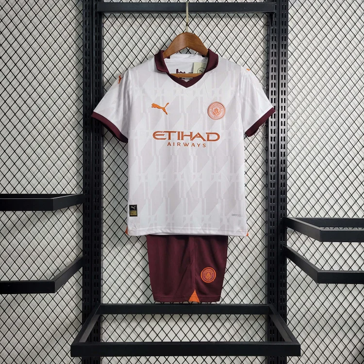 2023/2024 Manchester City Away Football Shirt 1:1 Thai Quality Kids Size