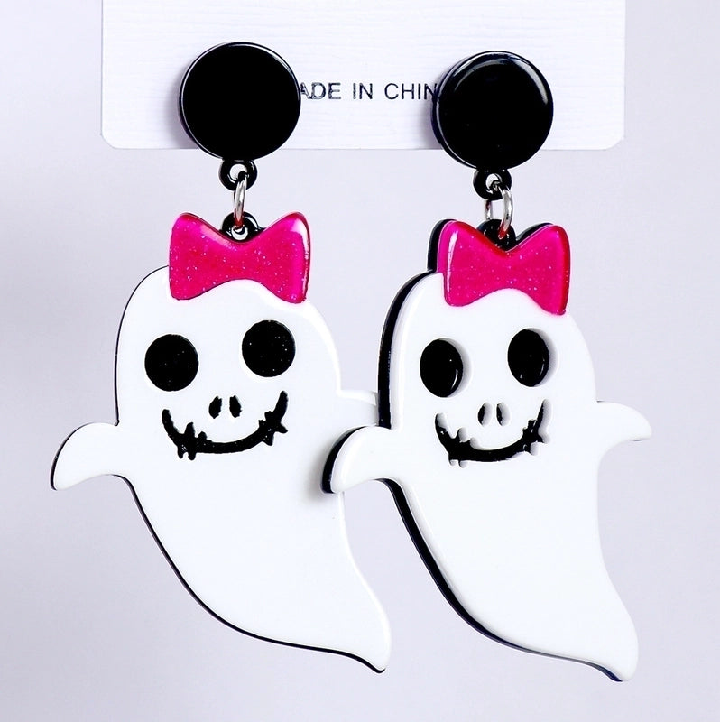 Halloween Geometric Resin Earrings