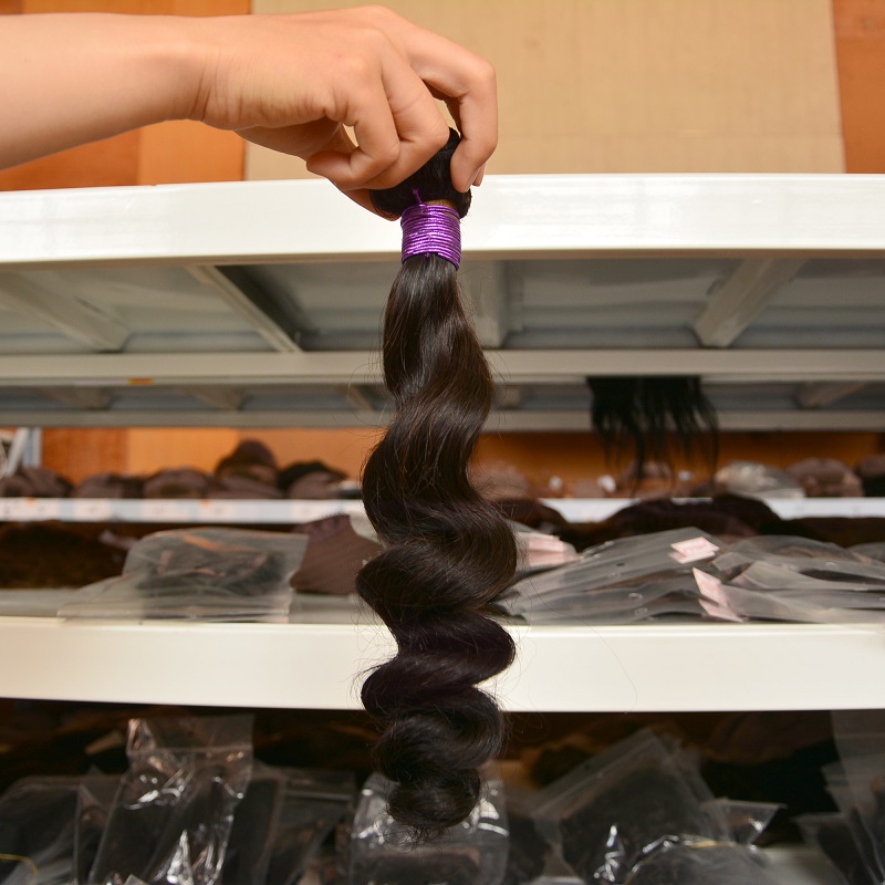 7A human hair bundles