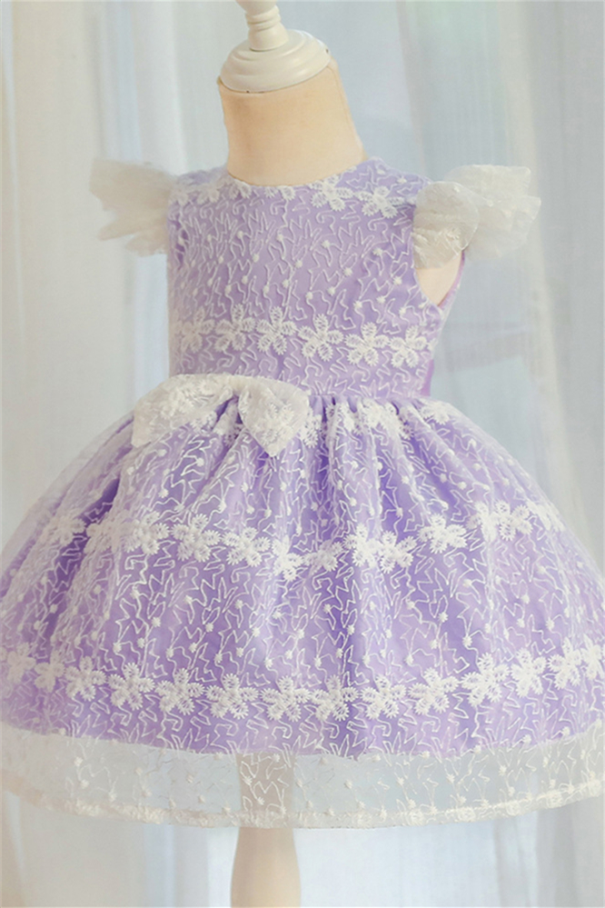 Lovely Lace Little Princess Flower Girl Dress Cap Sleeves - lulusllly