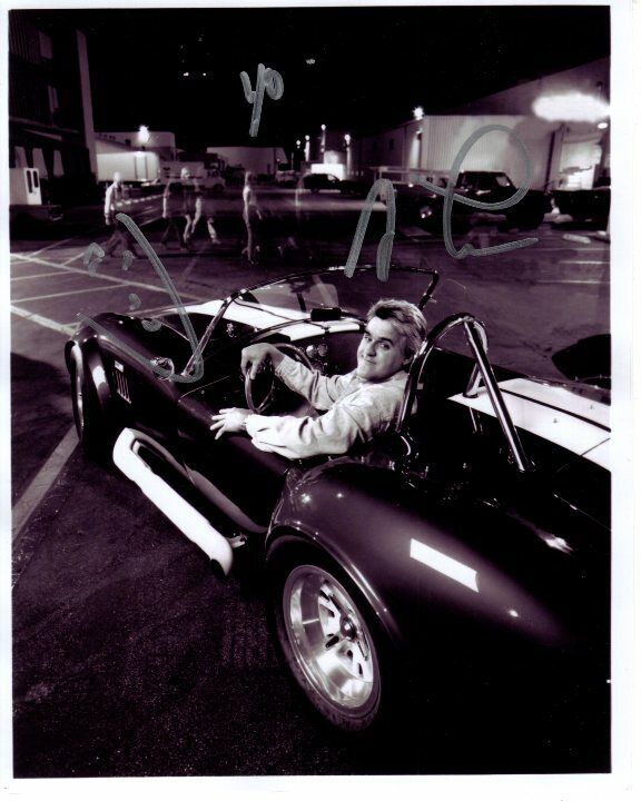 JAY LENO Signed Autographed SHELBY COBRA Photo Poster painting