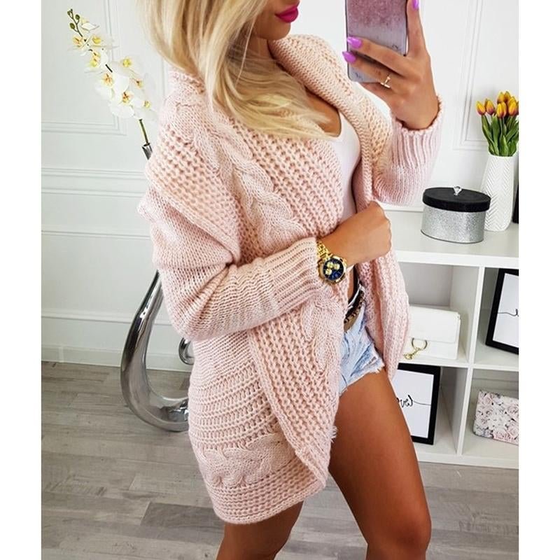 Autumn Women's Irregular Kitting Jacket