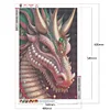 5D diy volle runde bohrer diamant malerei drachen kit heim dekoration (zq105)