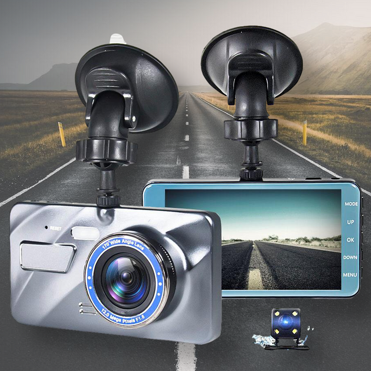 Wireless Front And Rear Dash Cam Dashboard Camera For Car With Night Vision