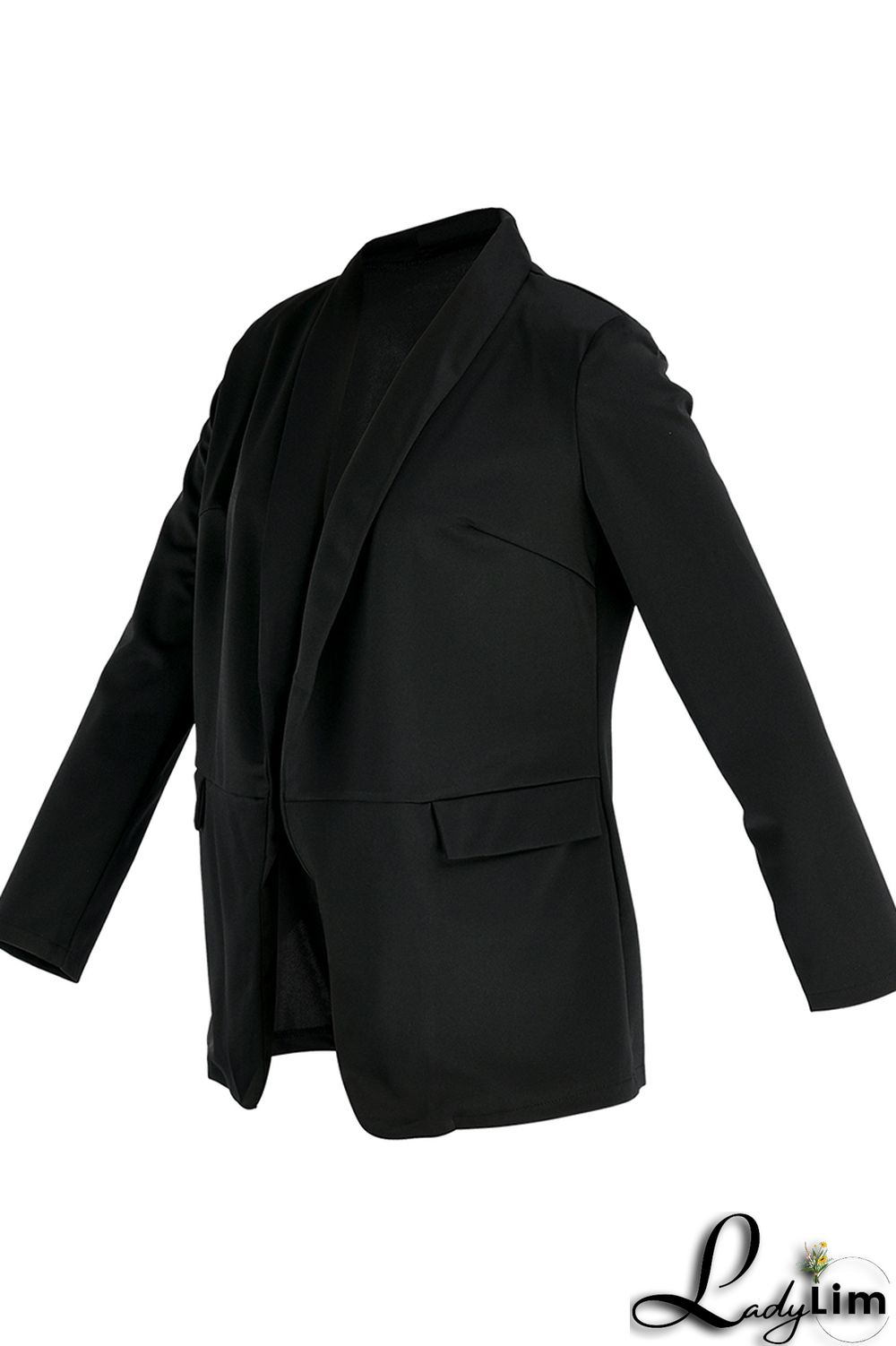 Green Fashion Casual Solid Patchwork Cardigan Turn-back Collar Outerwear