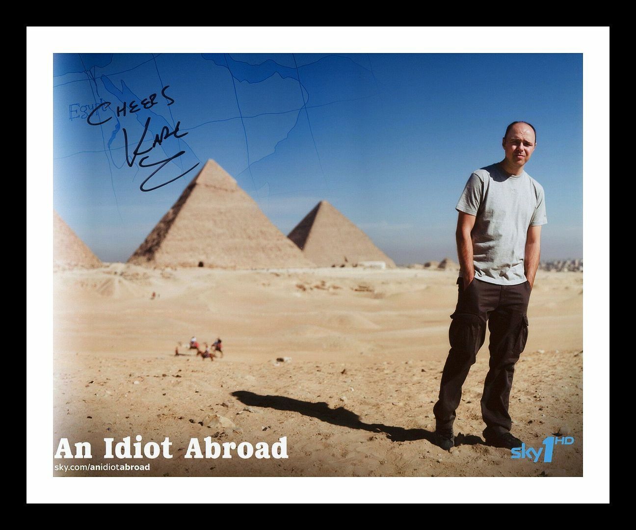 Karl Pilkington - An Idiot Abroad Autographed Signed & Framed Photo Poster painting 2