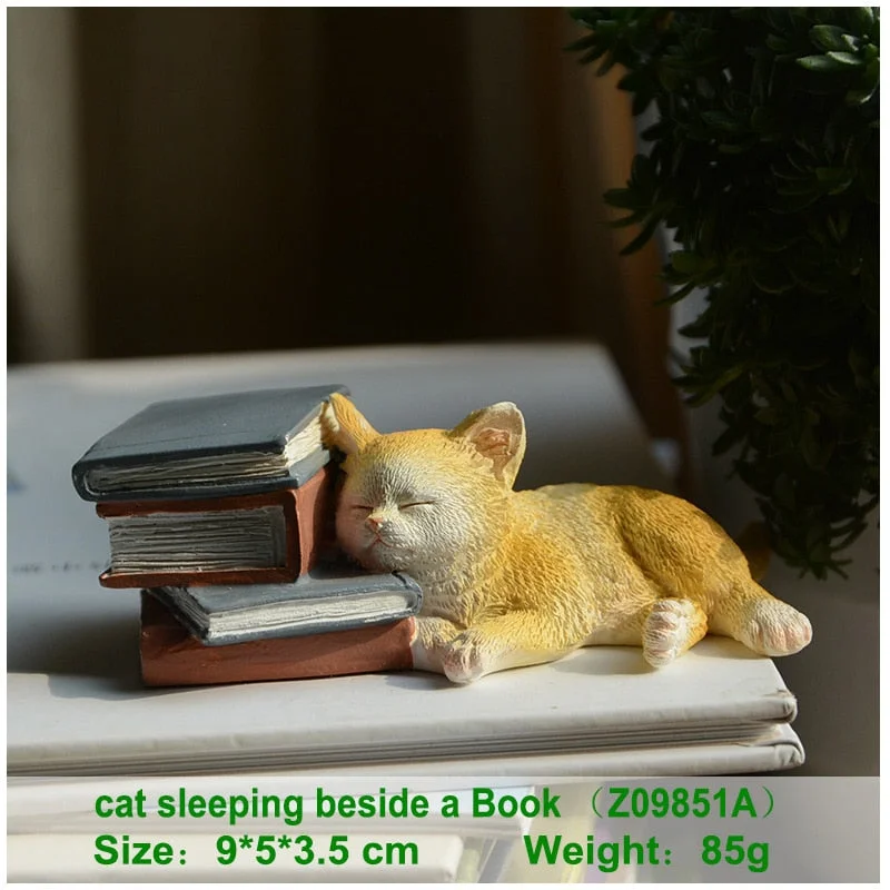 Everyday Collection Easter Kawaii Cat Home Decoration Accessories Animal Figurines Maneki Neko Sculpture Miniature Fairy Garden