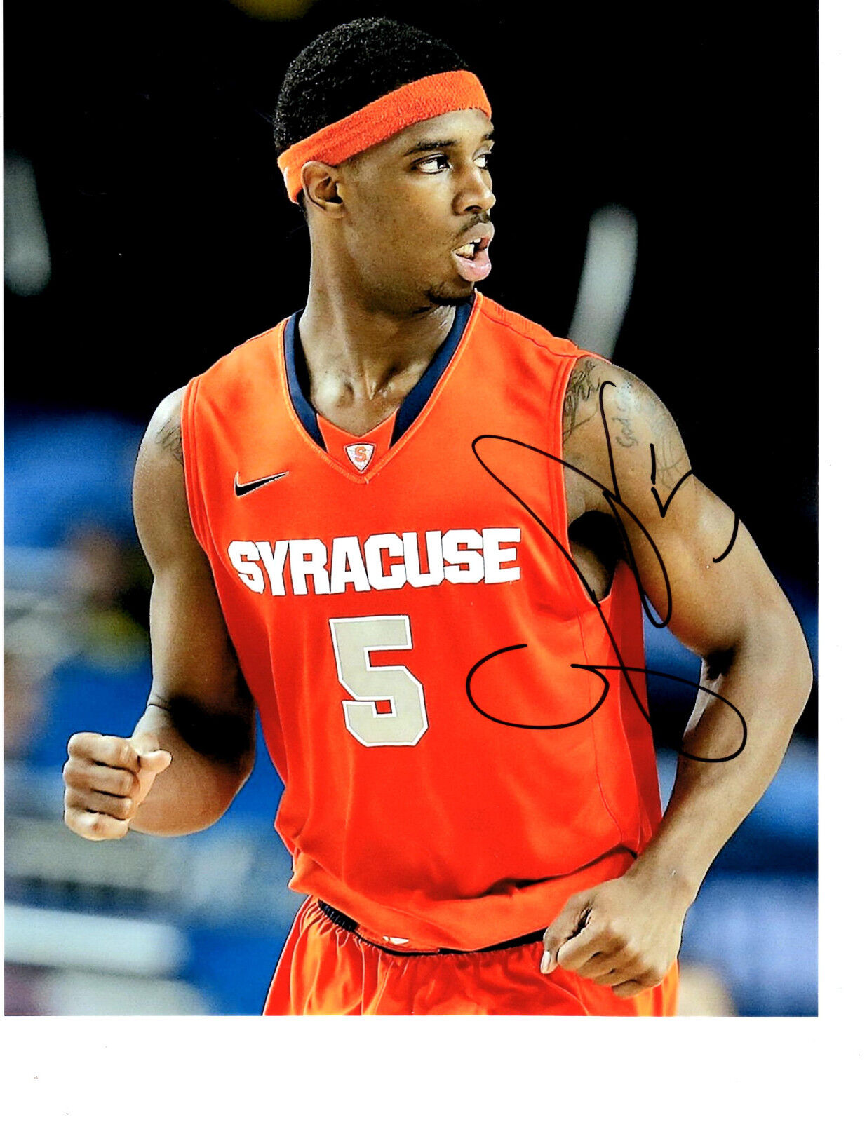 CJ FAIR Auto Autograph Signed Photo Poster painting 8x10 Syracuse Orange Orangemen C.J.