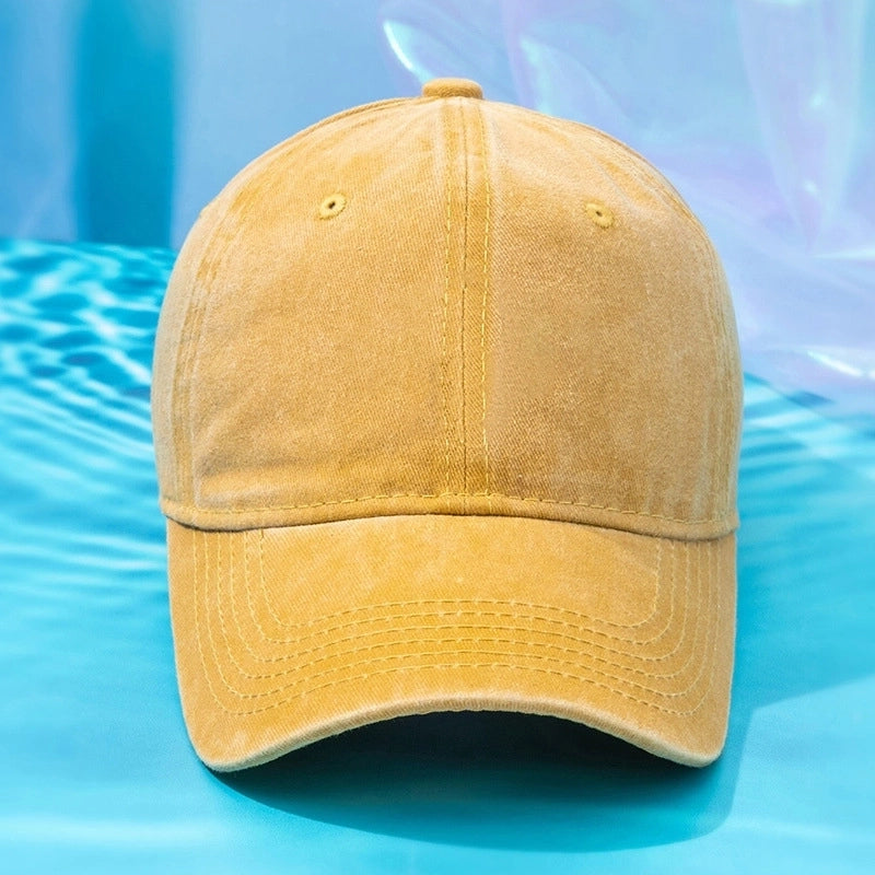 Unisex Retro Solid Color Baseball Cap
