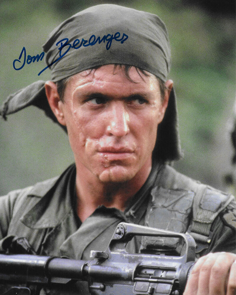 Tom Berenger Original In Person Autographed 8X10 Photo Poster painting - Platoon