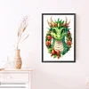 (40*60cm)Dinosaur on a Garland -  Full Round Drill Diamond Painting