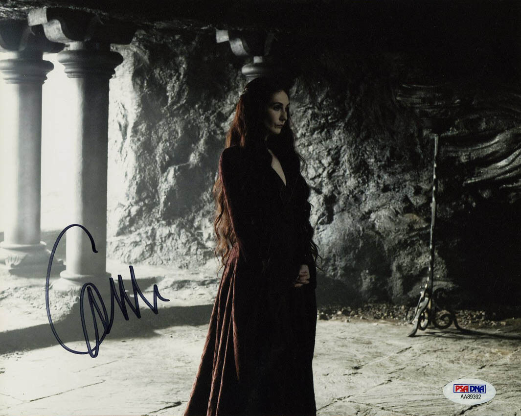 Carice Van Houten SIGNED 8x10 Photo Poster painting Melisandre Game of Thrones PSA/DNA AUTOGRAPH