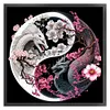 Tai Chi Yin Yang Dragon - 14CT Stamped Cross Stitch - 40*40cm