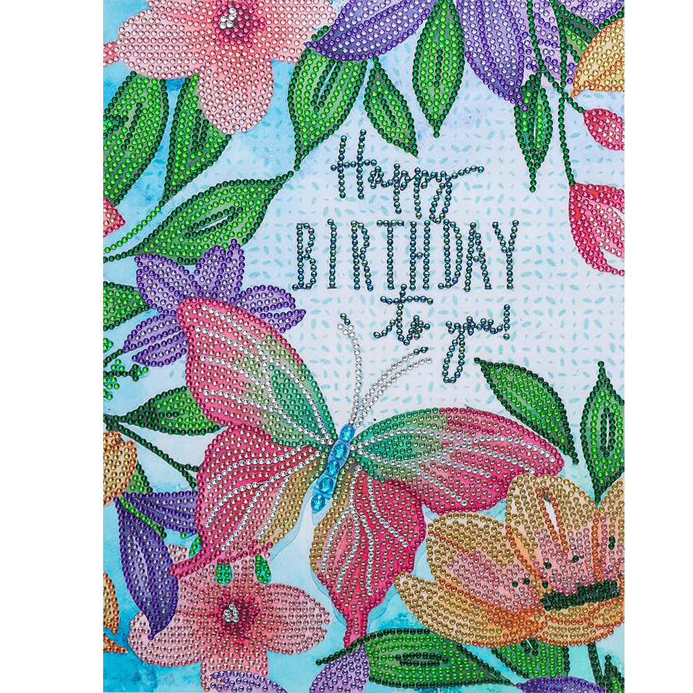 

Birthday Flower - Special Shaped Diamond Painting - 30*40CM, 501 Original