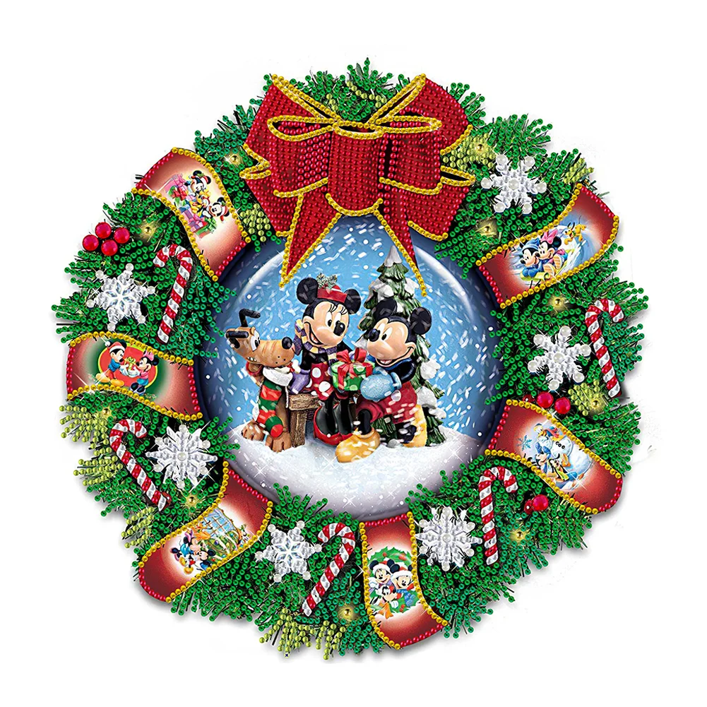 Special-shaped Diamond Painting - Christmas Wreath (35*35cm)