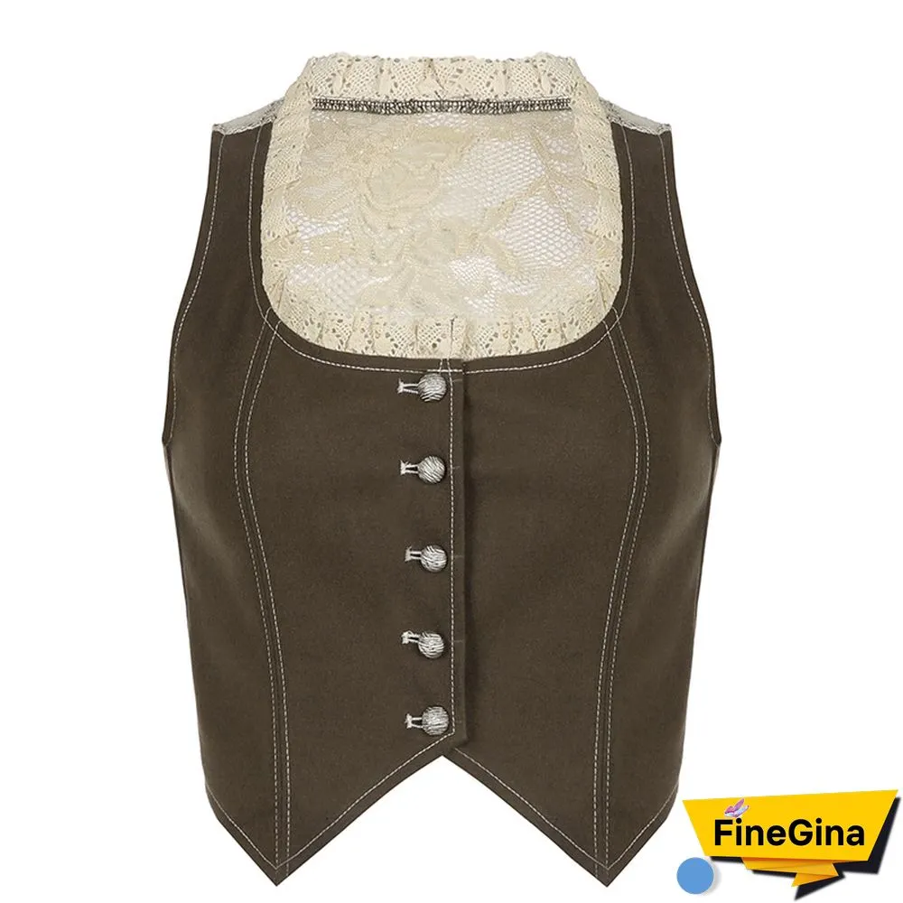Lace Panel Vest