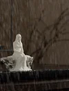 Ice Sculpture Snow Girl--Creative Ceramic Ornaments Decorative Art