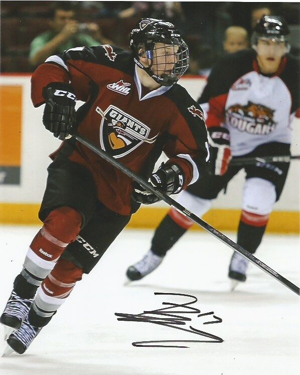 Vancouver Giants Tyler Benson Autographed Signed 8x10 WHL Photo Poster painting COA G