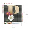 Diamond Painting-DIY Full Round Drill Letter P