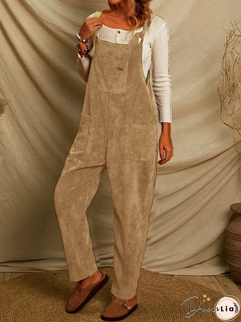 Patched Pocket Jumpsuit