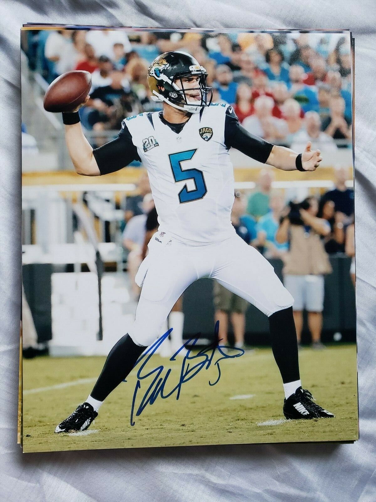 BLAKE BORTLES JACKSONVILLE JAGUARS SIGNED AUTOGRAPHED 8X10 Photo Poster painting COA FOOTBALL