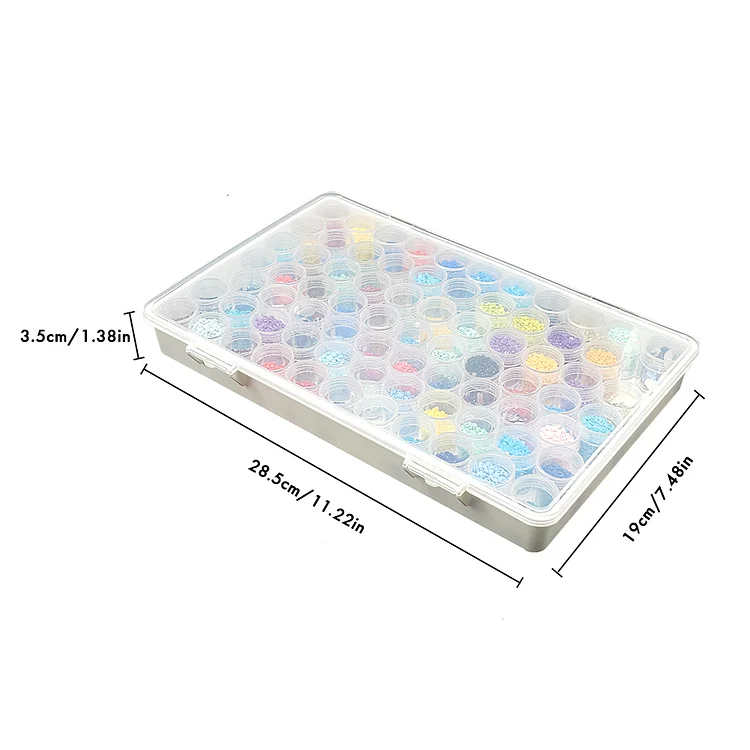 77/108PCS Large Capacity Diamond Painting Storage Containers with