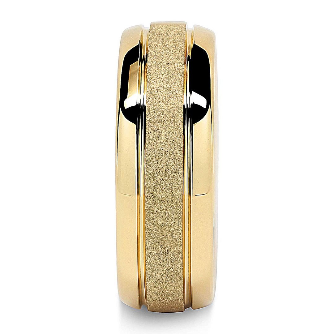 Mens Women Tungsten Matching Ring for Men Womens Gold Wedding Band Sandblasted Finish Dome Edge Couple Rings For Width 4MM 6MM 8MM 10MM