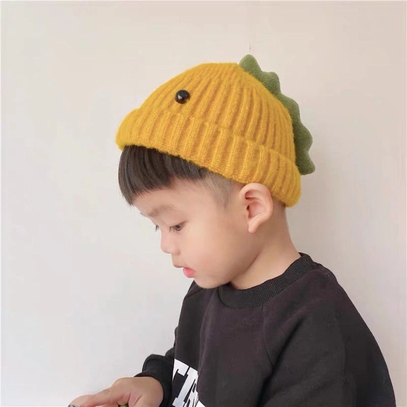 Baby Hat Autumn And Winter Boys And Girls Baby Knitted Wool Hat Cute Super Cute Baby Big Eyes Pullover Cap Trendy