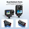Magnetic Quick Release Mount for DJI Osmo 360/Action 5 Pro/Action 4/3 Aluminum Alloy Extension Base Bracket with 1/4in Threaded Hole for Tripods Selfie Sticks Vlogging